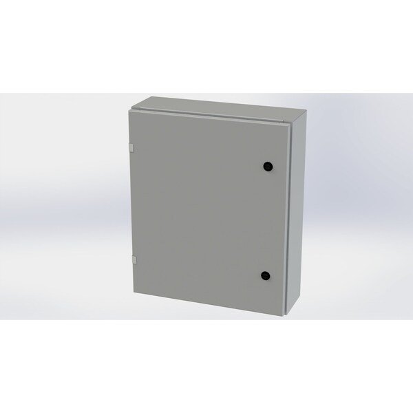 Carbon Steel Enclosure, 24 in H, 20 in W, 6 in D, NEMA 3R, 4, 12, 13, Hinged, Saginaw Control & Engineering, Mfr#: SCE-24EL2006LP